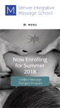 Mobile Screenshot of denverintegrativemassageschool.com