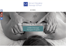 Tablet Screenshot of denverintegrativemassageschool.com